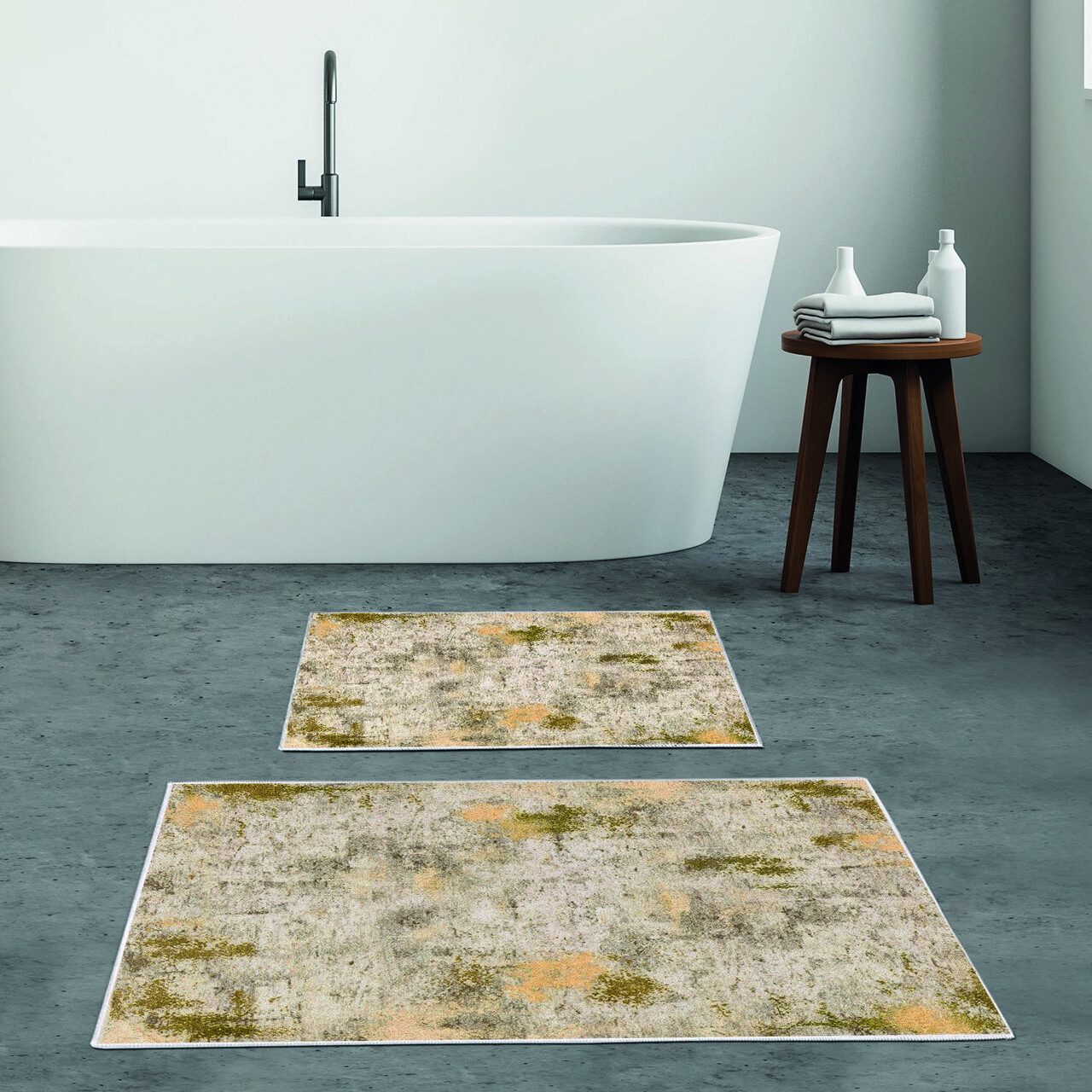 Set covorase de baie, L'essentiel Maison, Kt495 V2, Multicolor - imagine 5